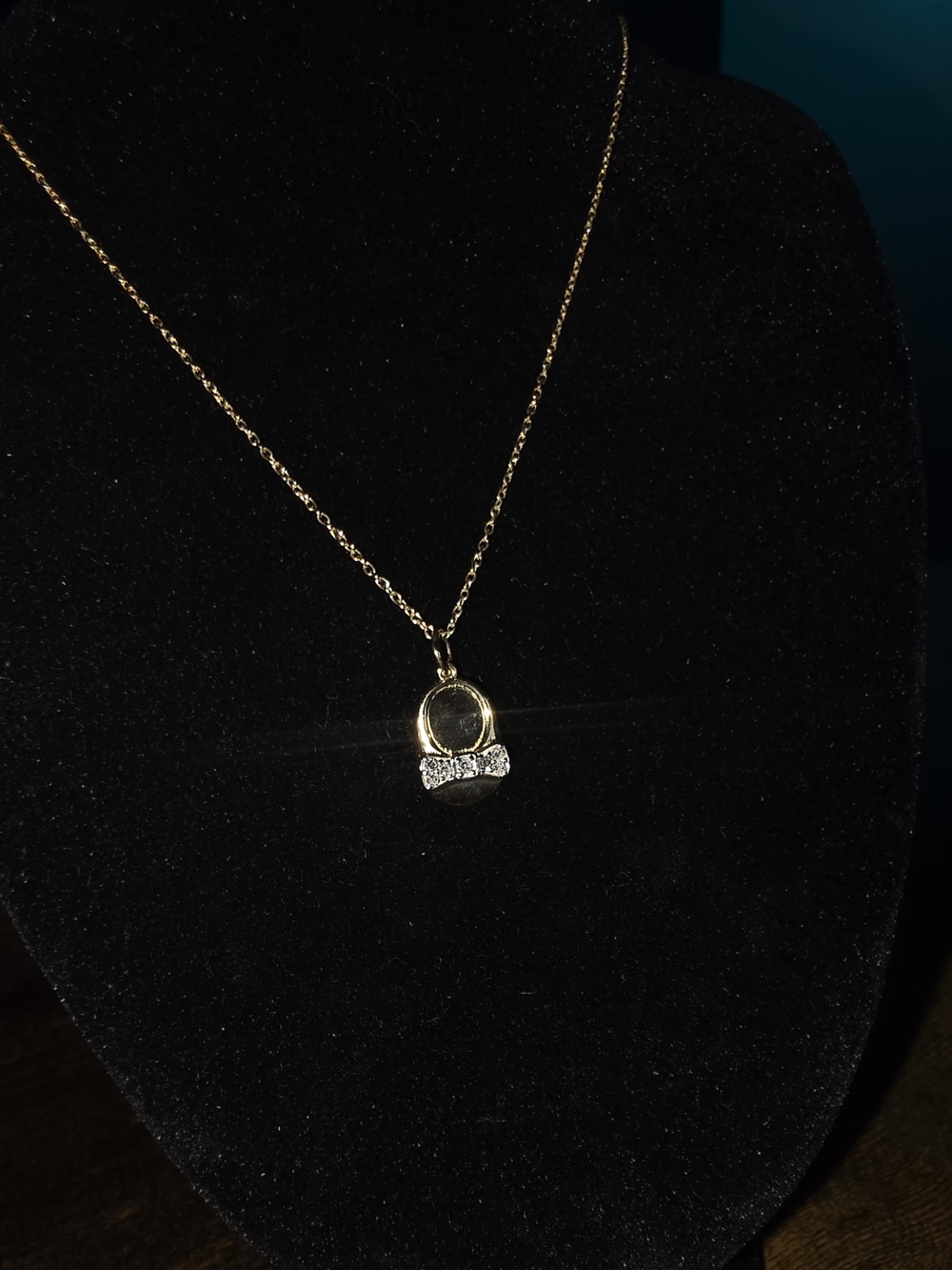 DIAMOND 14k Gold Vermeil 18-20 Inch